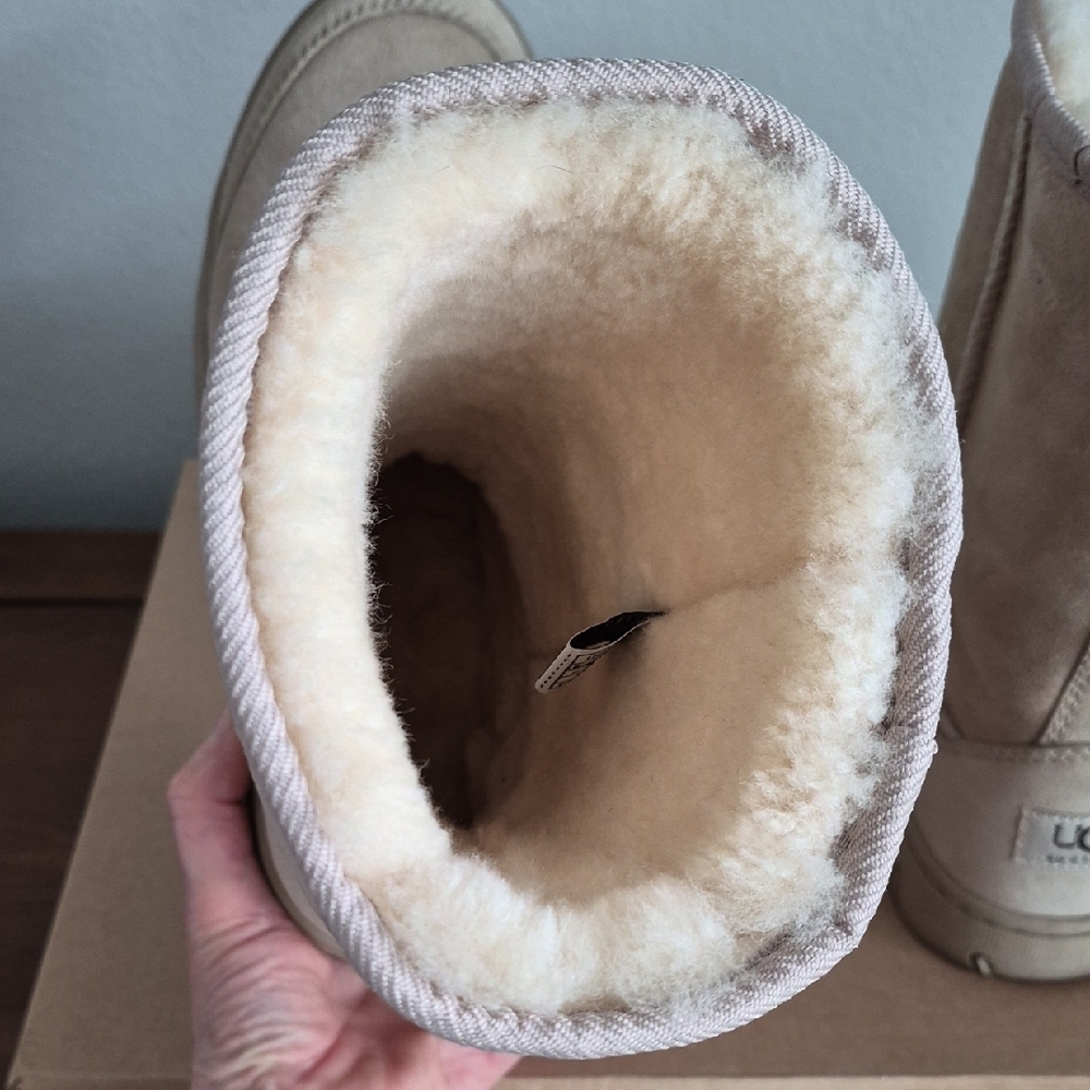 UGG Tan Sheepskin Lined Boots - Picture 6 of 9
